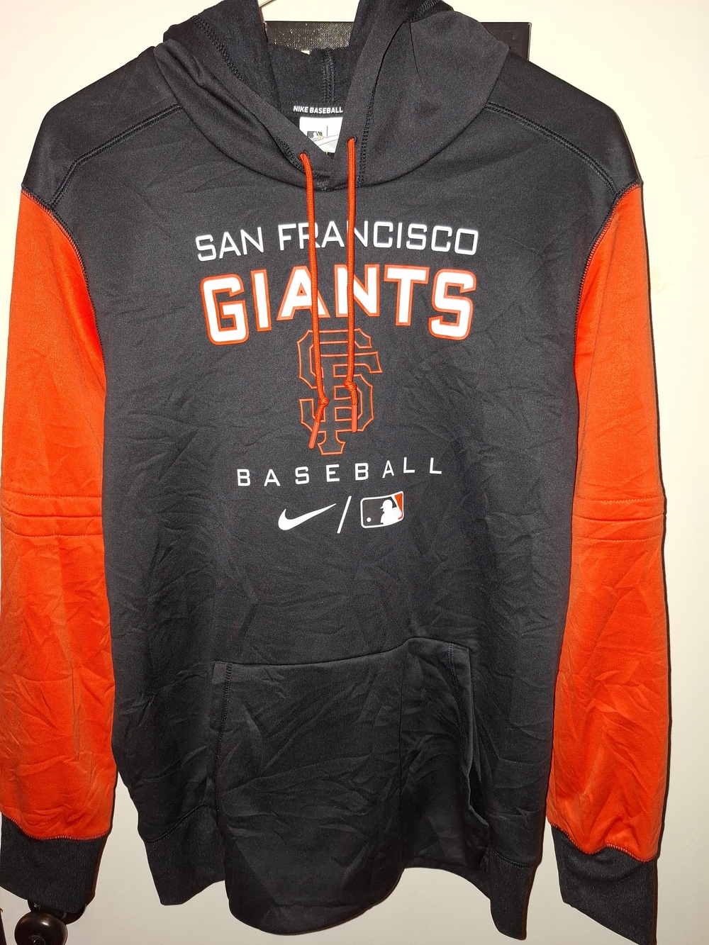 Nike San Francisco Giants Black & Orange Pullover Hoodie